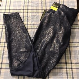 Nike Shimmery Mesh Blue Leggings